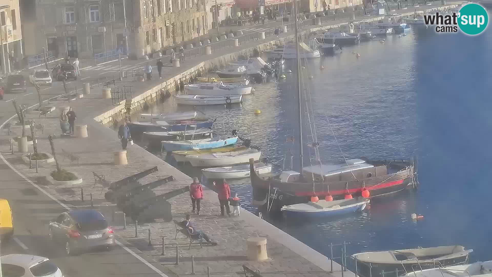 Livecam Senj – Vue panoramique de Senj riva