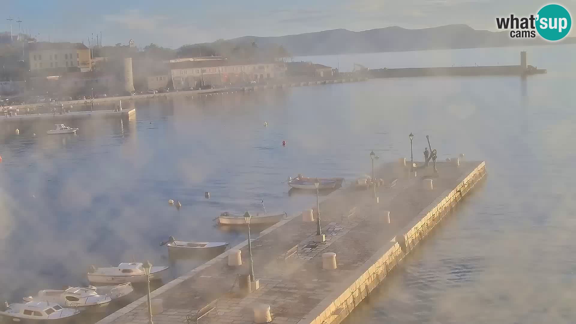 Kamera u živo Senj – Panoramski pogled na senjsku rivu