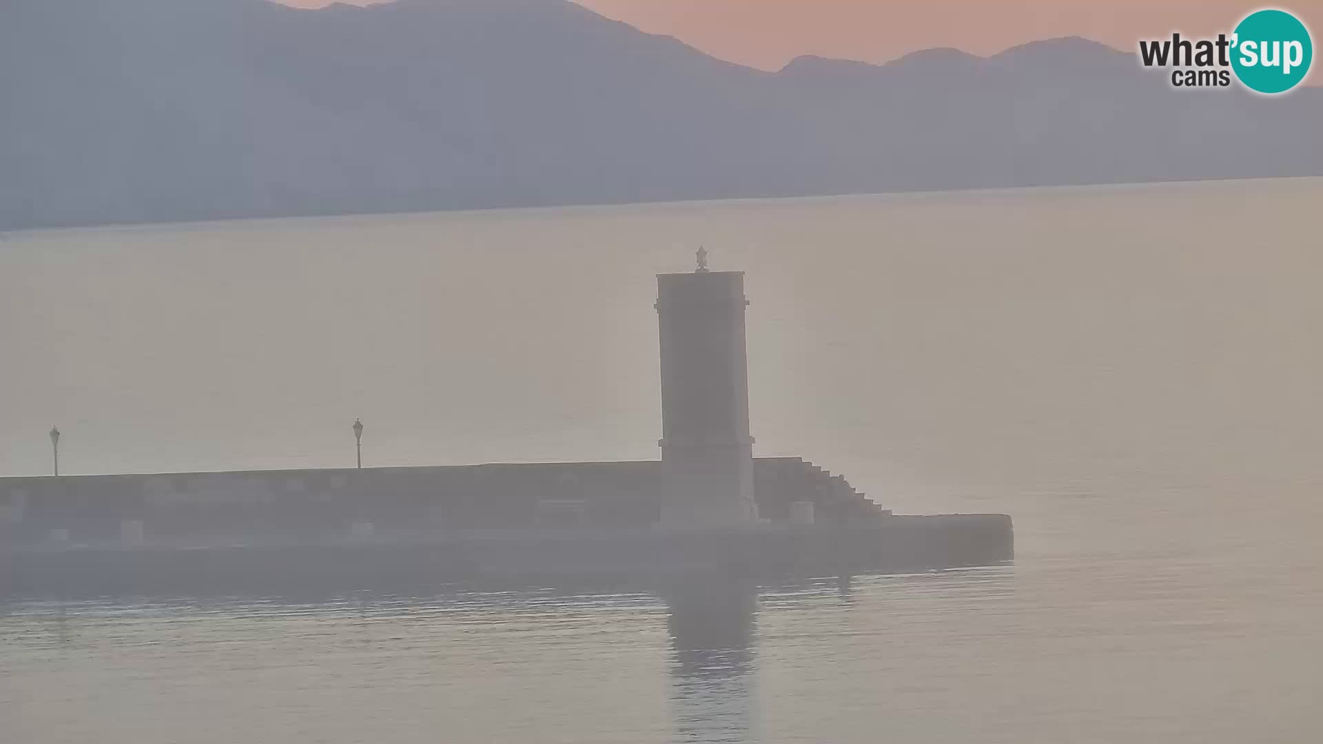 Webcam Senj – Panoramablick auf die Riva Senj