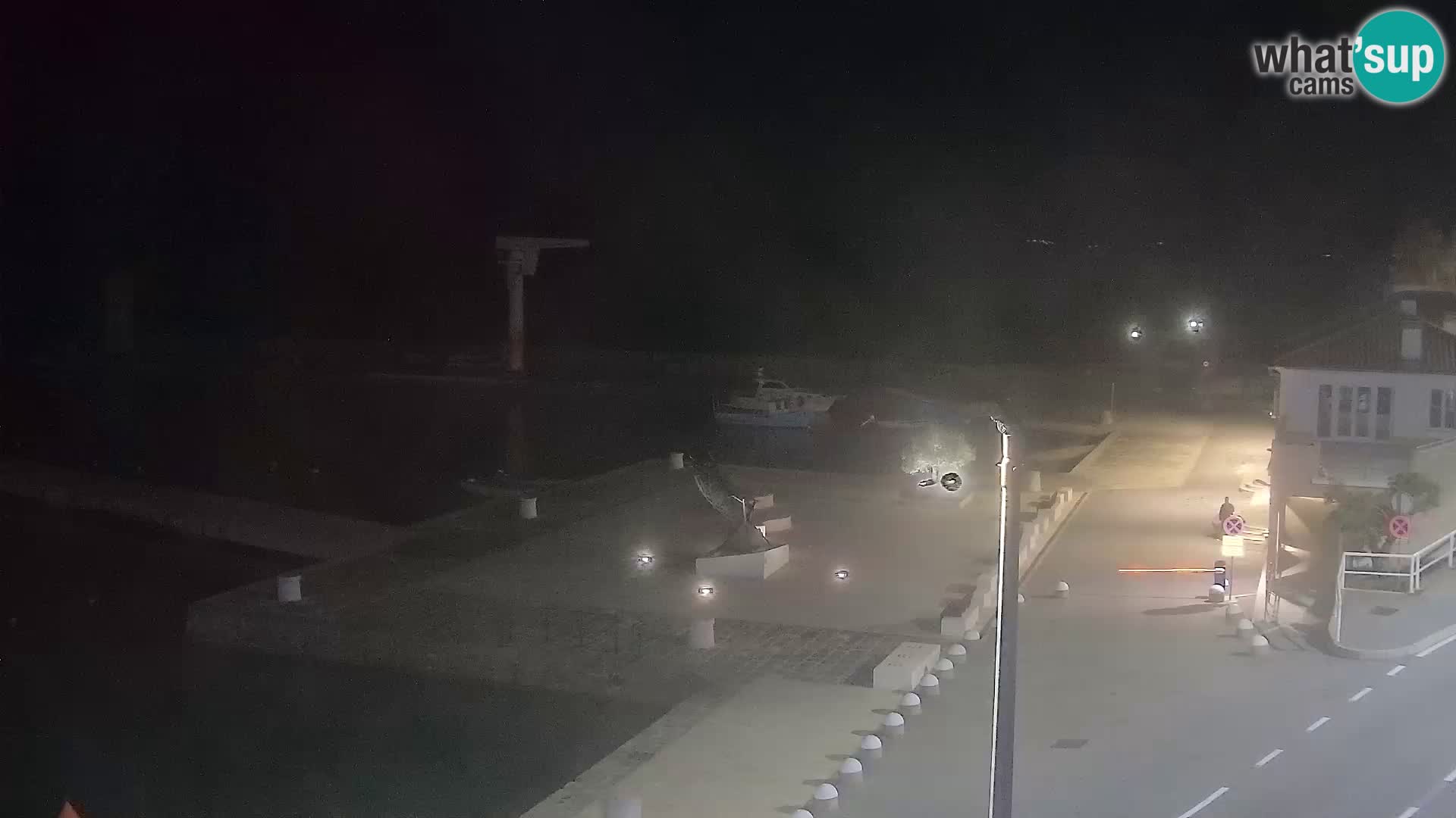 Webcam Senj – Panoramablick auf die Riva Senj