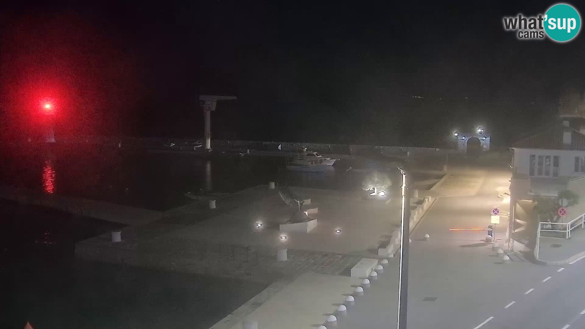 Livecam Senj – Vue panoramique de Senj riva