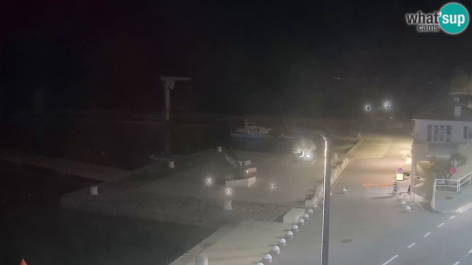 Livecam Senj – Vue panoramique de Senj riva