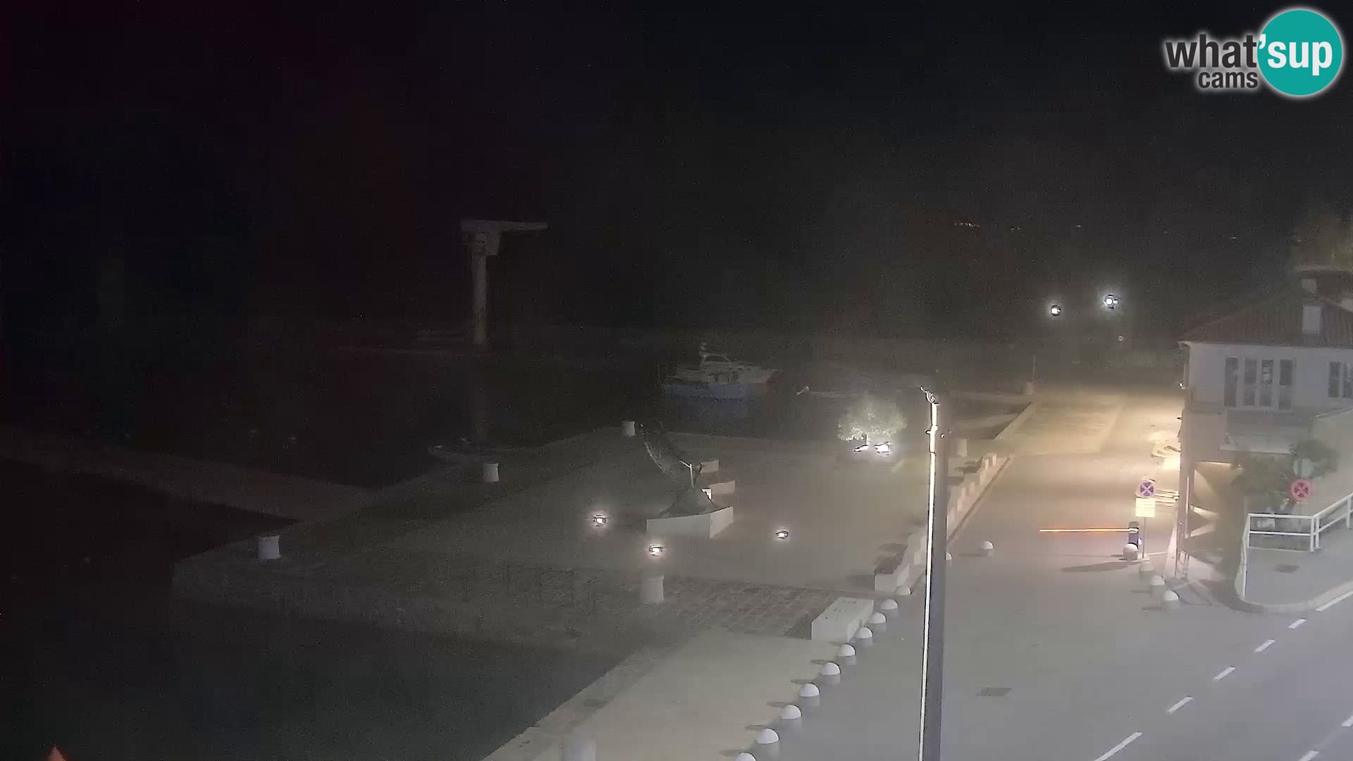 Livecam Senj – Vue panoramique de Senj riva