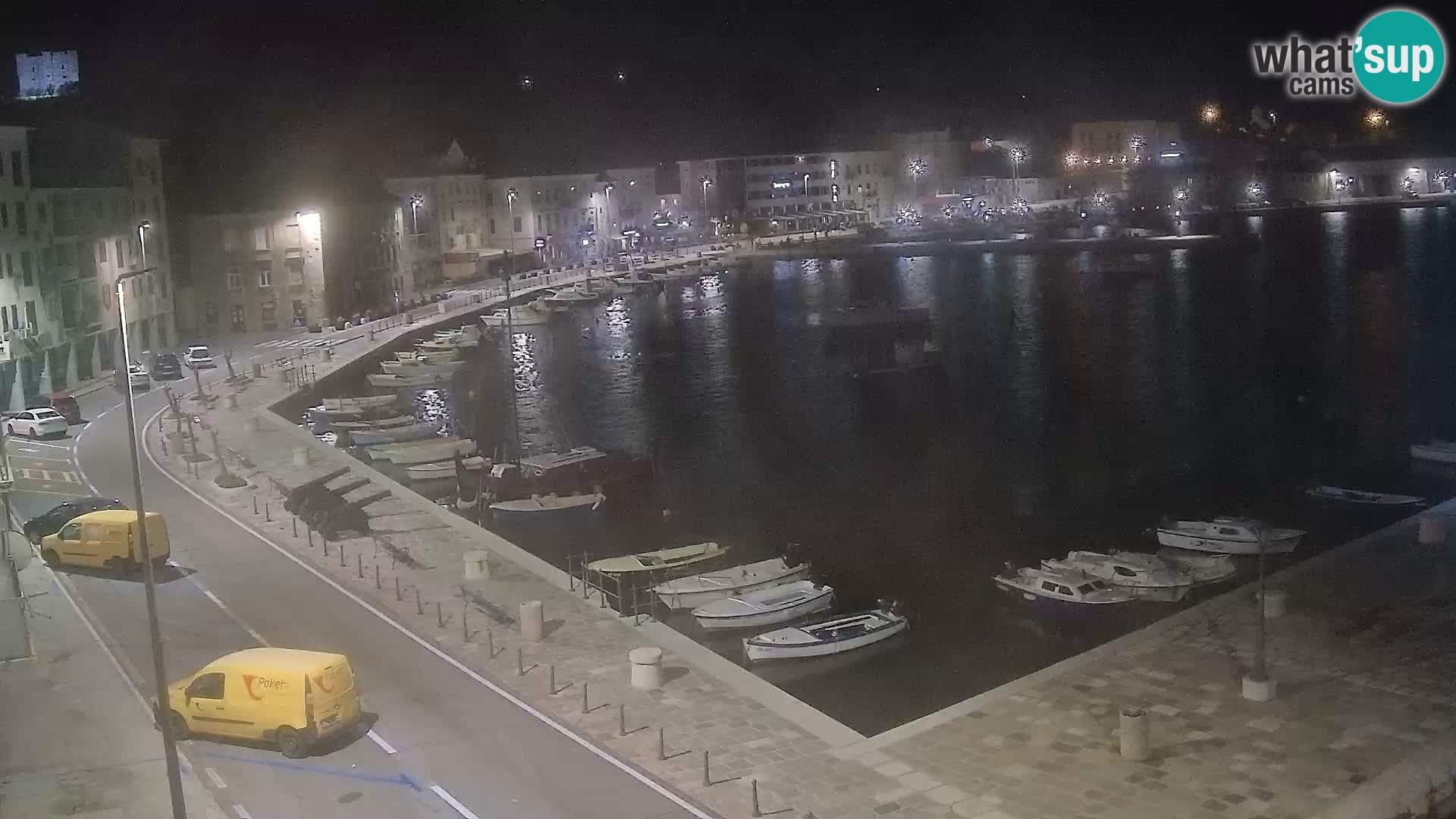 Kamera u živo Senj – Panoramski pogled na senjsku rivu