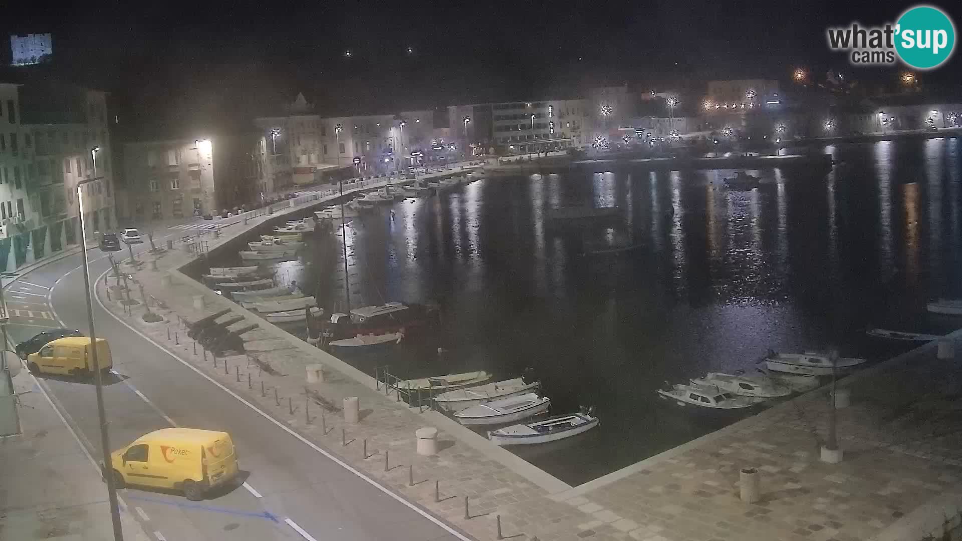 Senj Spletna kamera – pogled na obalo Senja