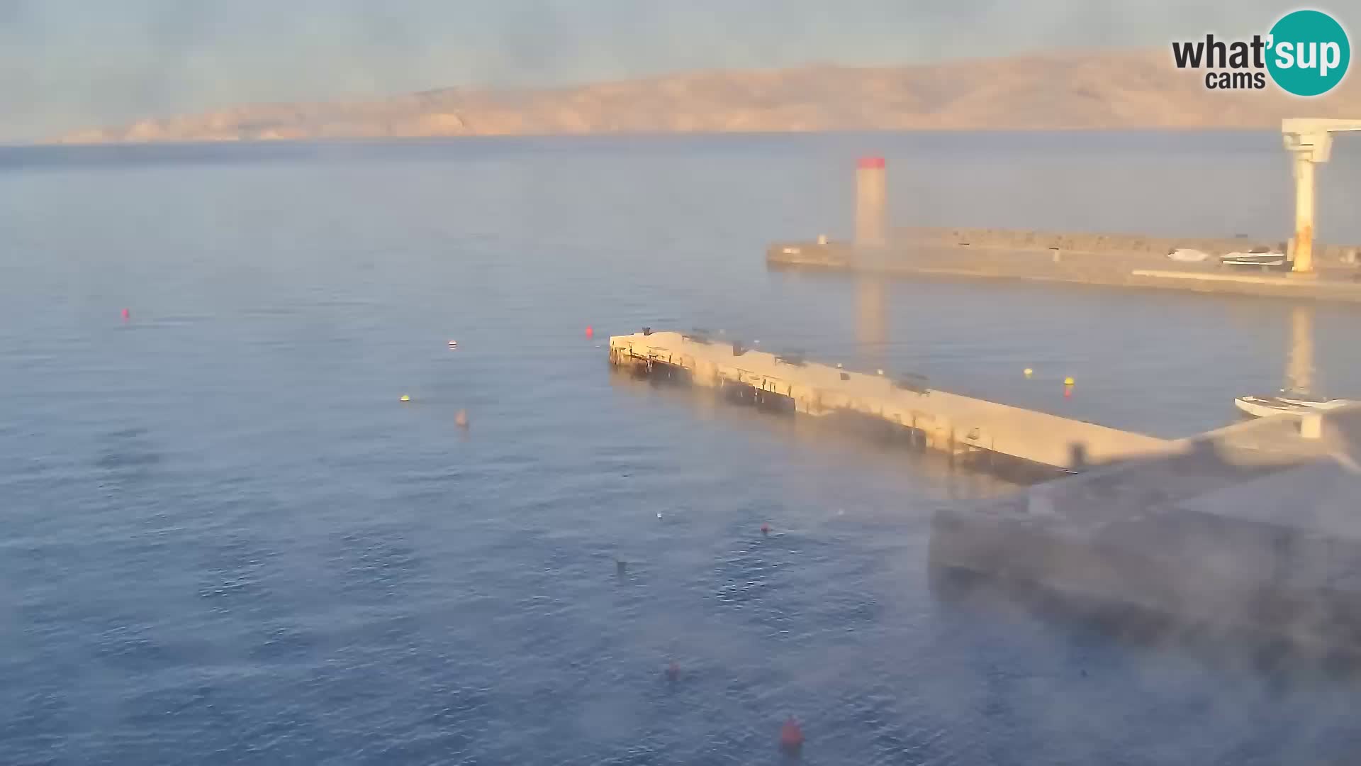 Webcam Senj – Panoramablick auf die Riva Senj