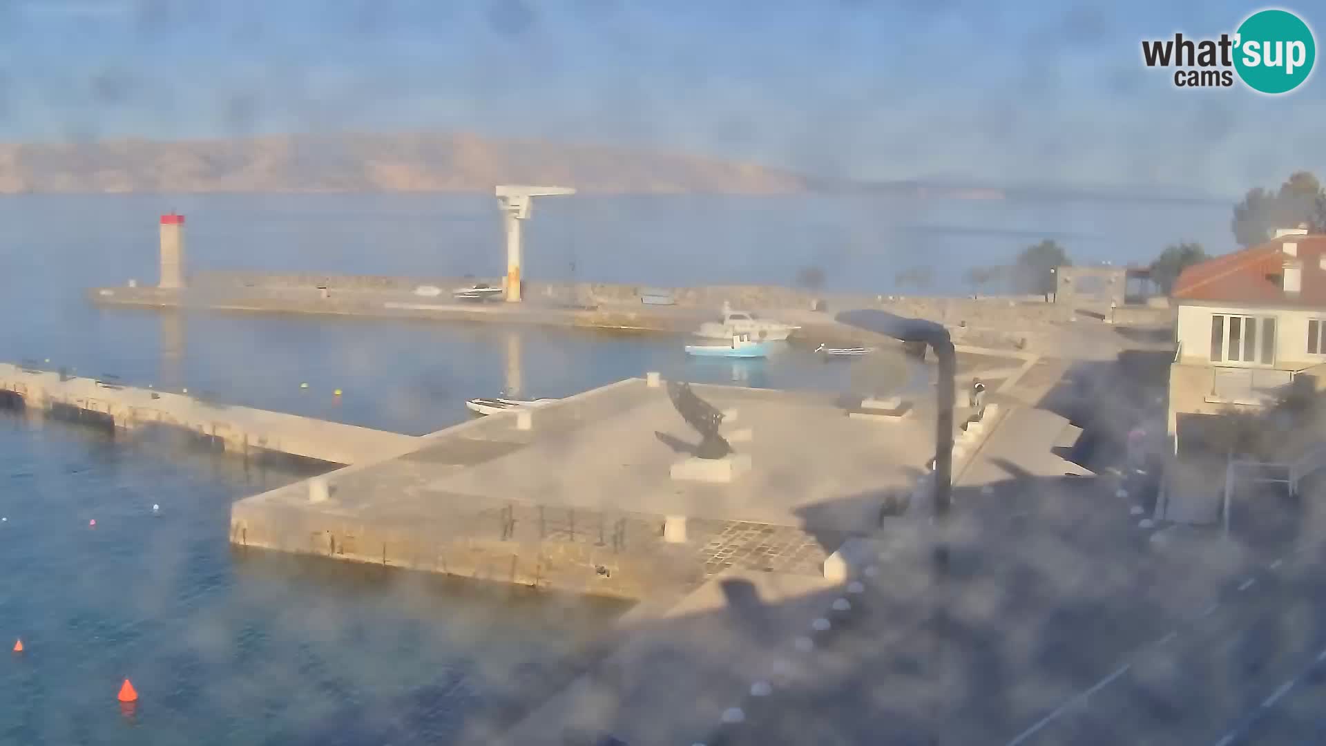 Livecam Senj – Vue panoramique de Senj riva