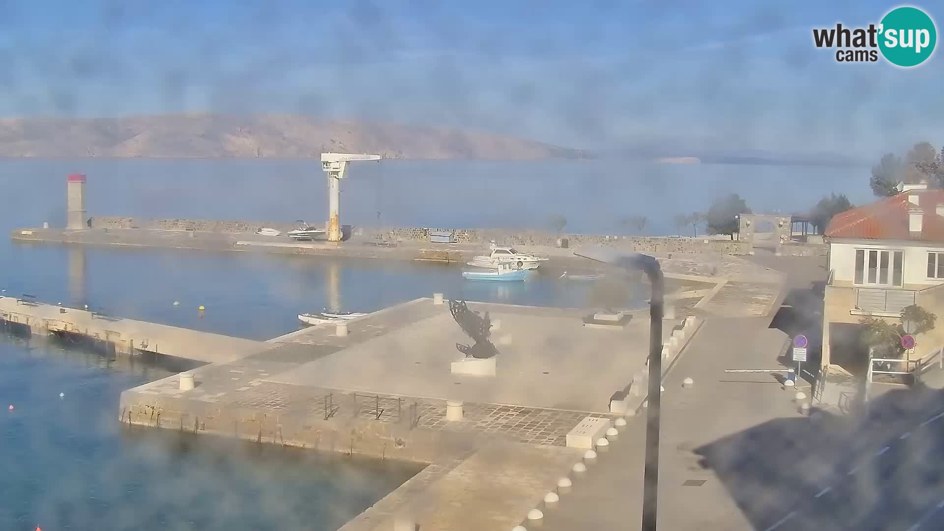 Livecam Senj – Vue panoramique de Senj riva