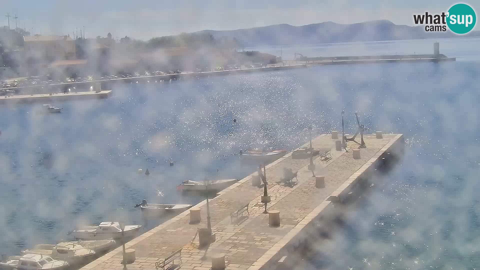 Webcam Senj – Panoramablick auf die Riva Senj