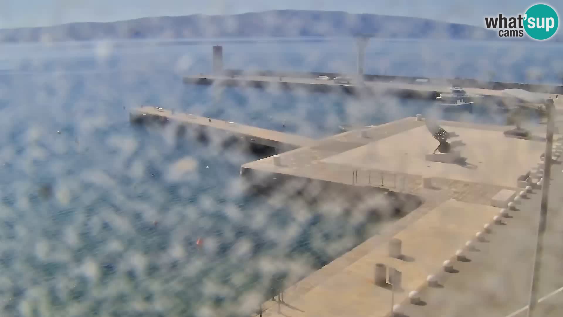 Livecam Senj – Vue panoramique de Senj riva