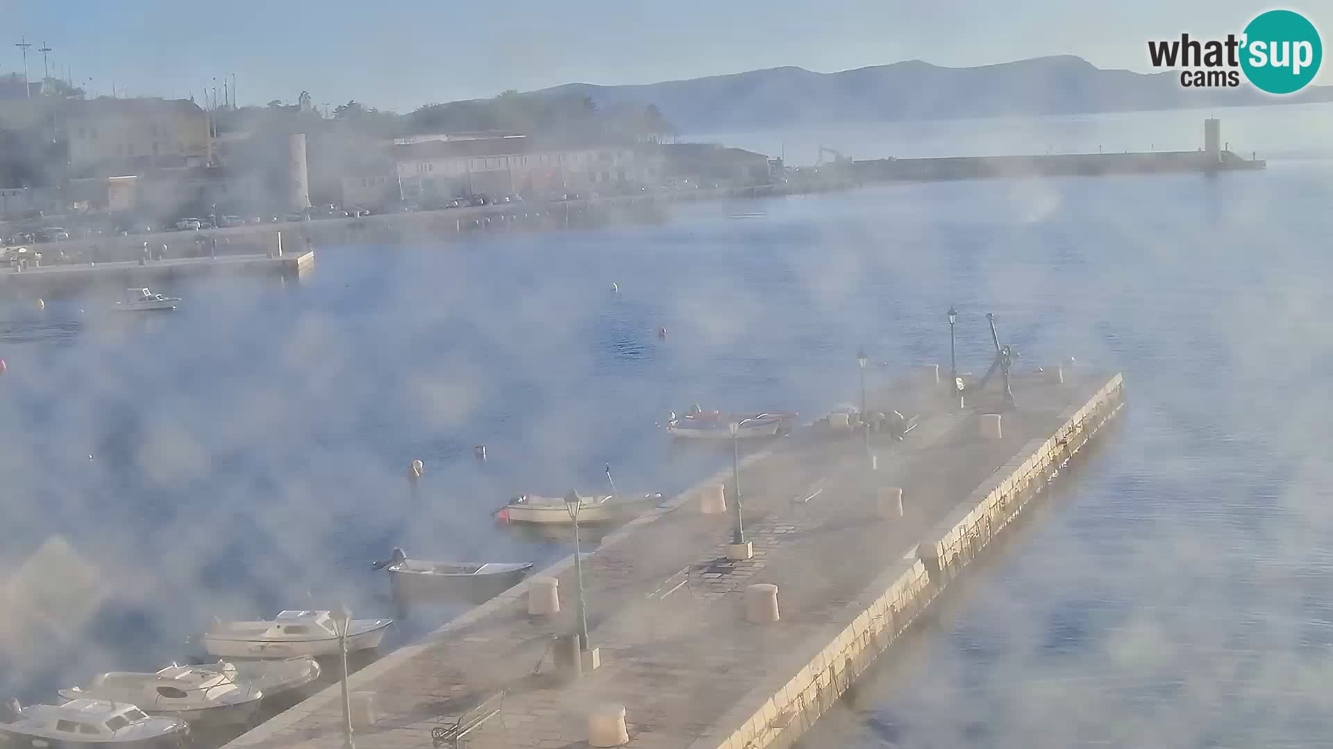 Kamera u živo Senj – Panoramski pogled na senjsku rivu