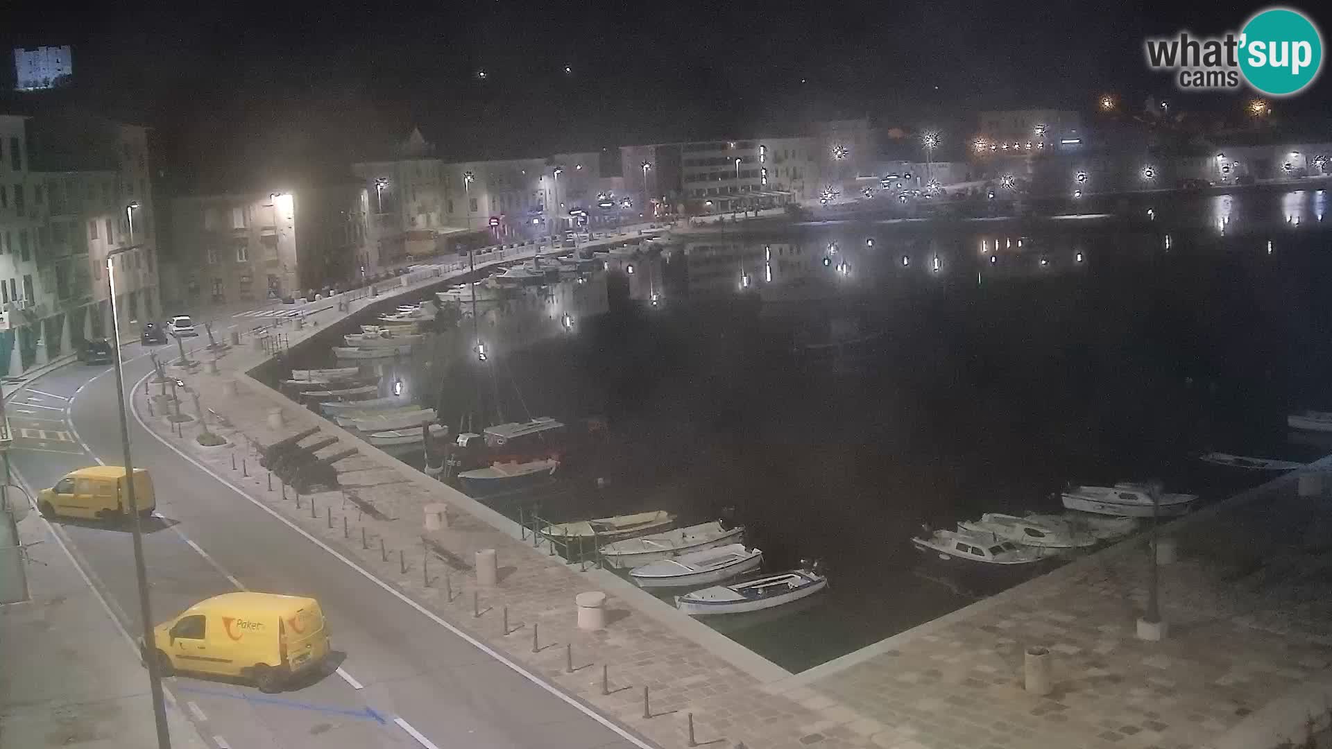 Kamera u živo Senj – Panoramski pogled na senjsku rivu