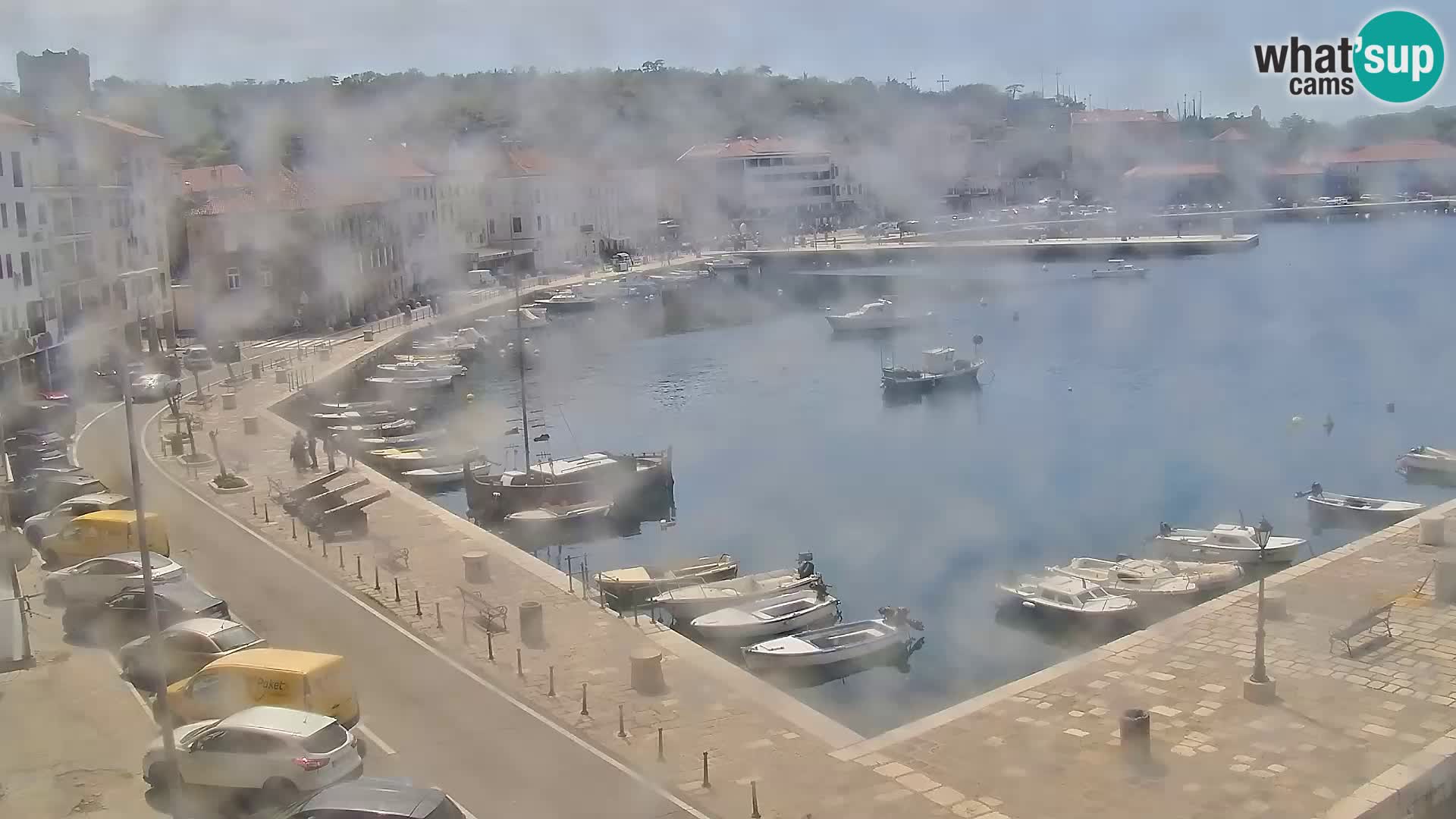 Livecam Senj – Vue panoramique de Senj riva