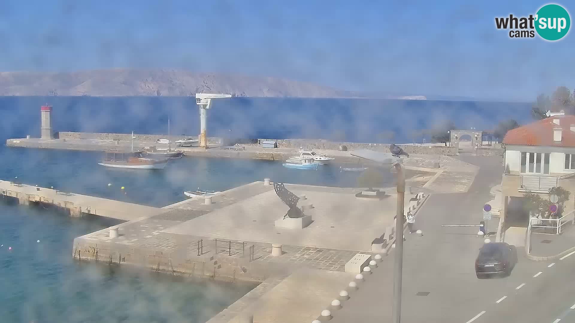 Livecam Senj – Vue panoramique de Senj riva