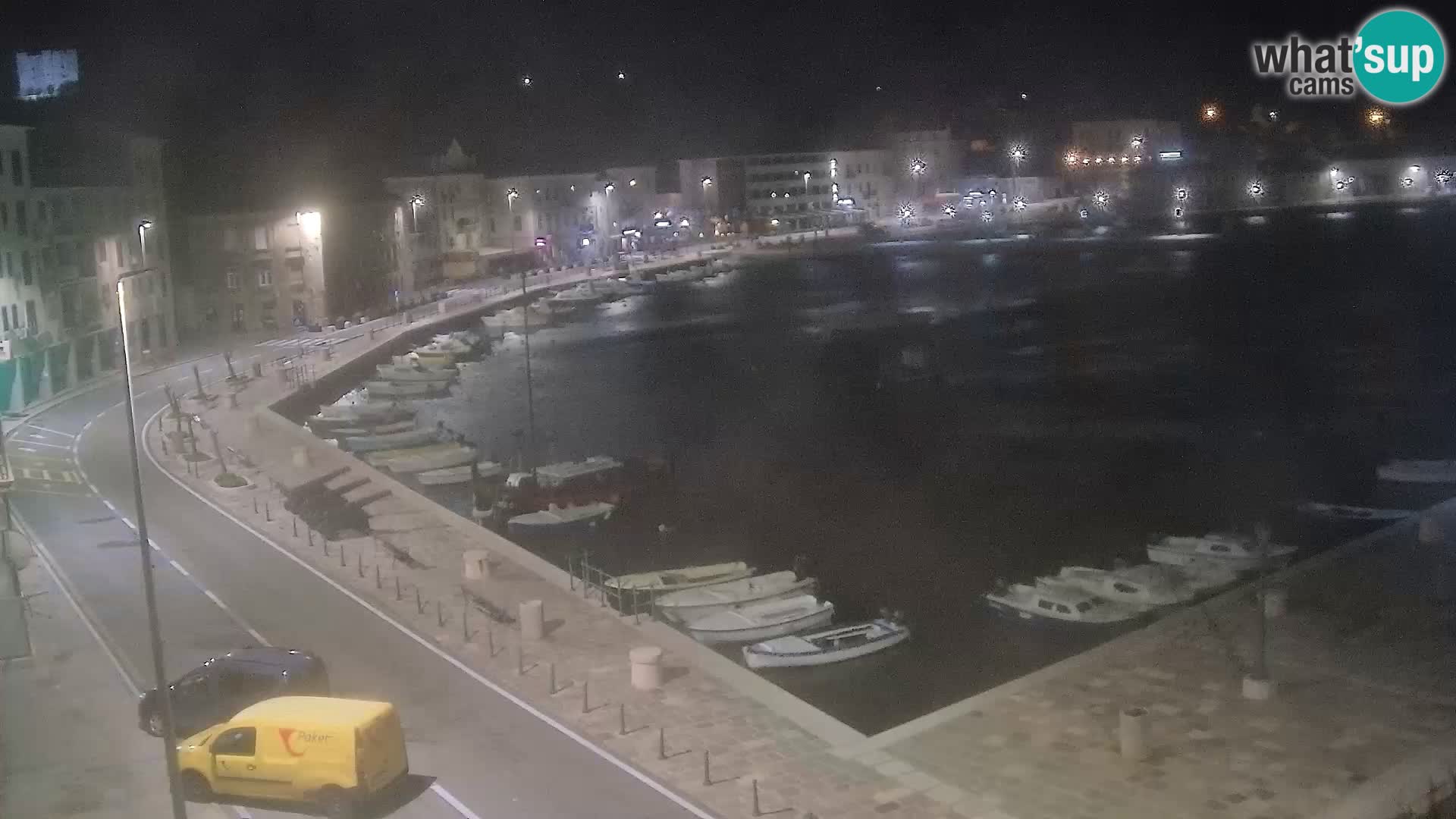 Kamera u živo Senj – Panoramski pogled na senjsku rivu