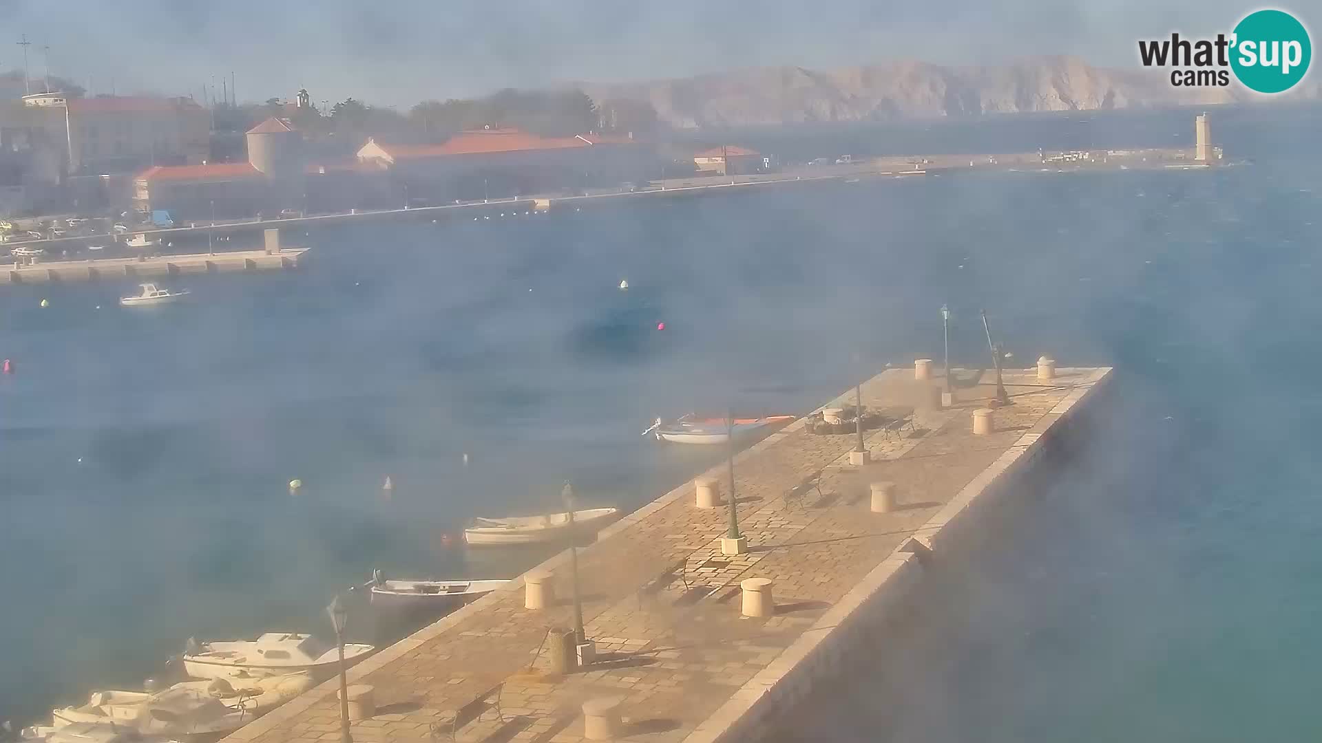 Webcam Segna – Panorama dell’lungomare di Senj