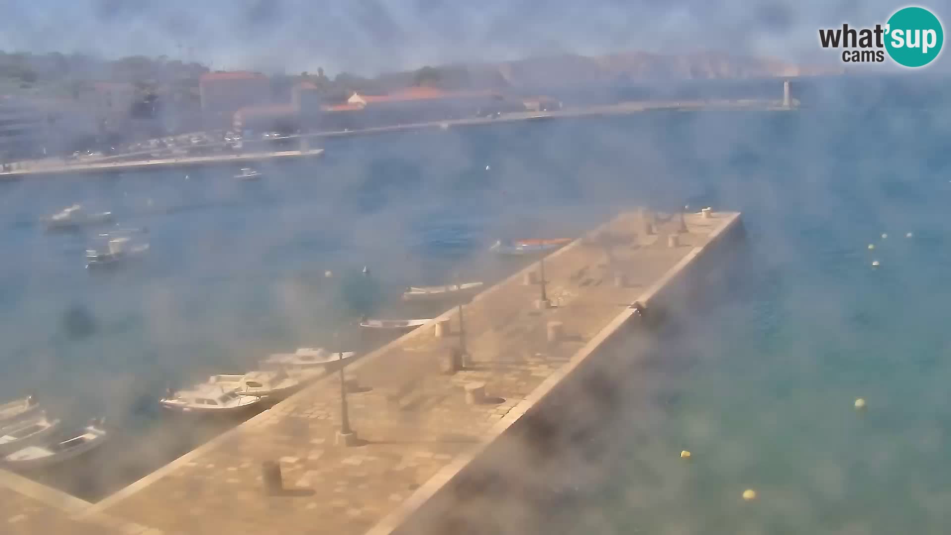 Livecam Senj – Vue panoramique de Senj riva