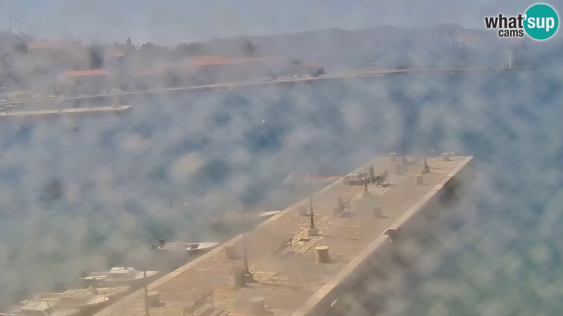 Livecam Senj – Vue panoramique de Senj riva