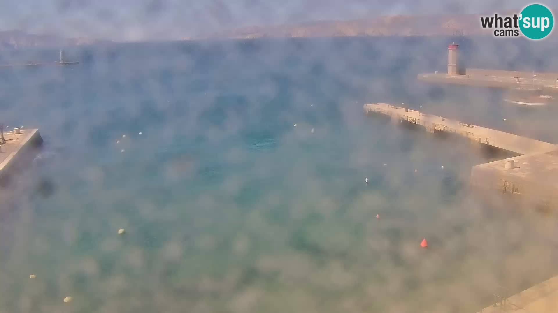 Livecam Senj – Vue panoramique de Senj riva