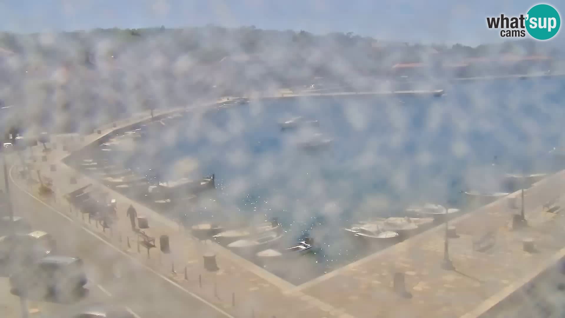 Livecam Senj – Vue panoramique de Senj riva