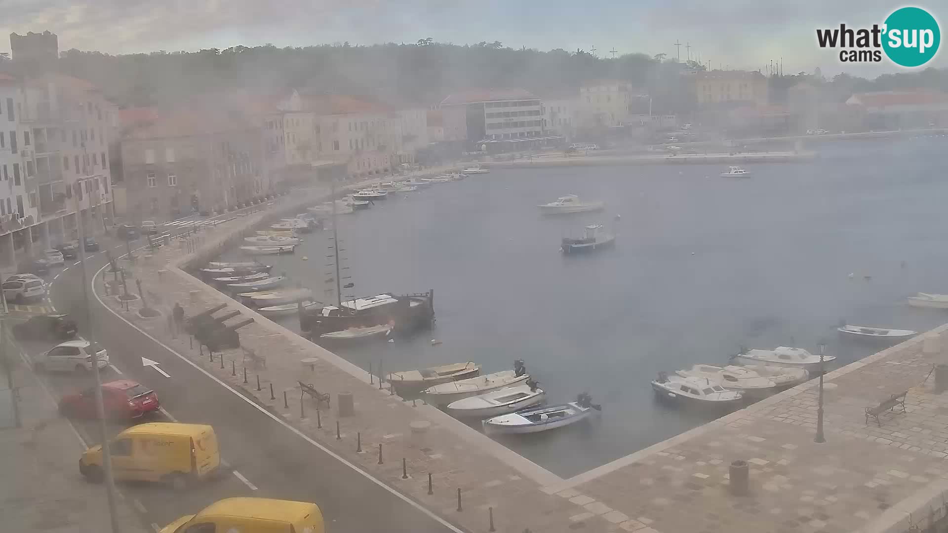 Webcam Senj – Panoramablick auf die Riva Senj