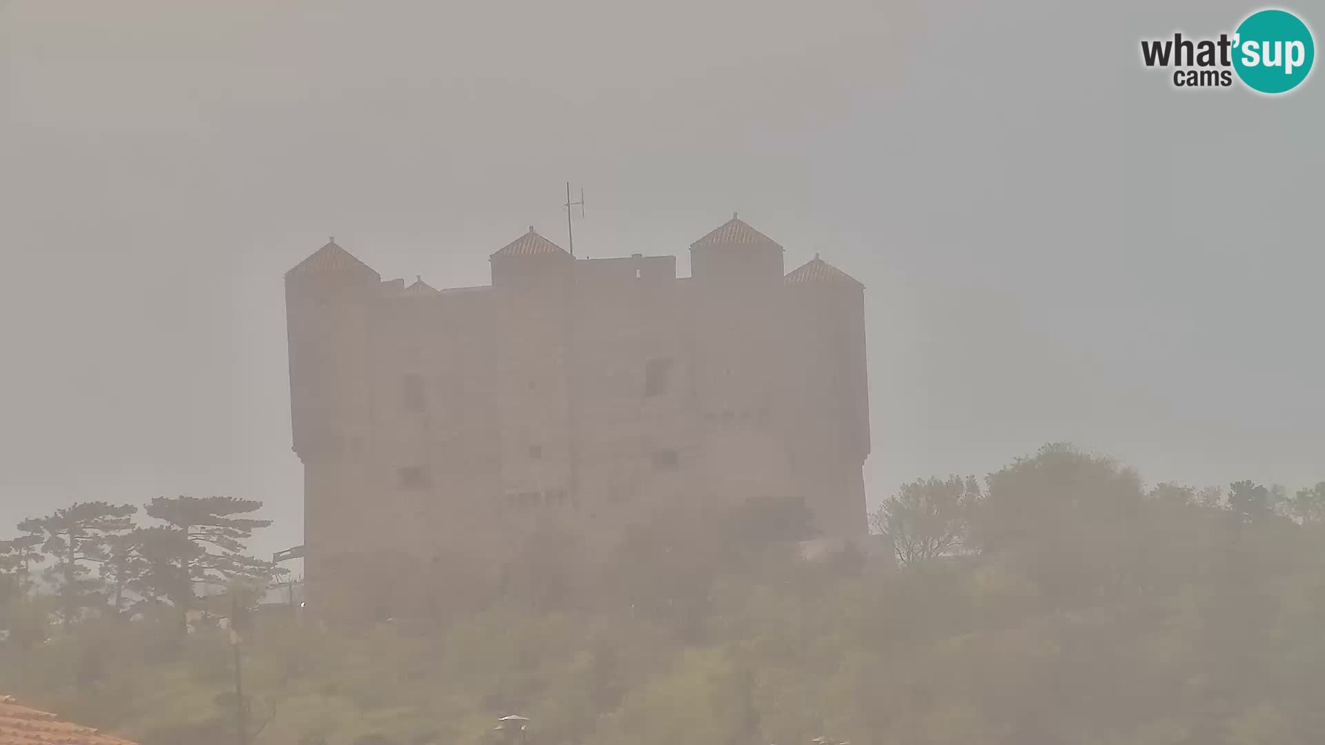 Webcam Senj – Panoramablick auf die Riva Senj