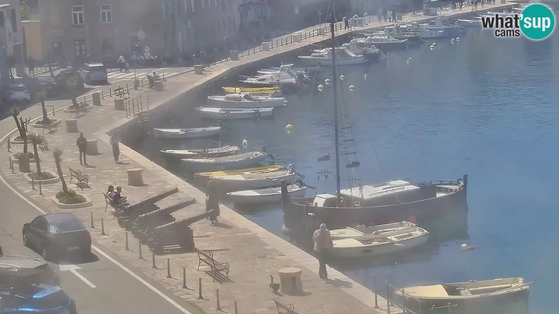 Livecam Senj – Vue panoramique de Senj riva
