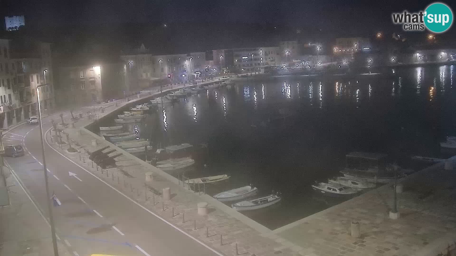 Livecam Senj – Vue panoramique de Senj riva