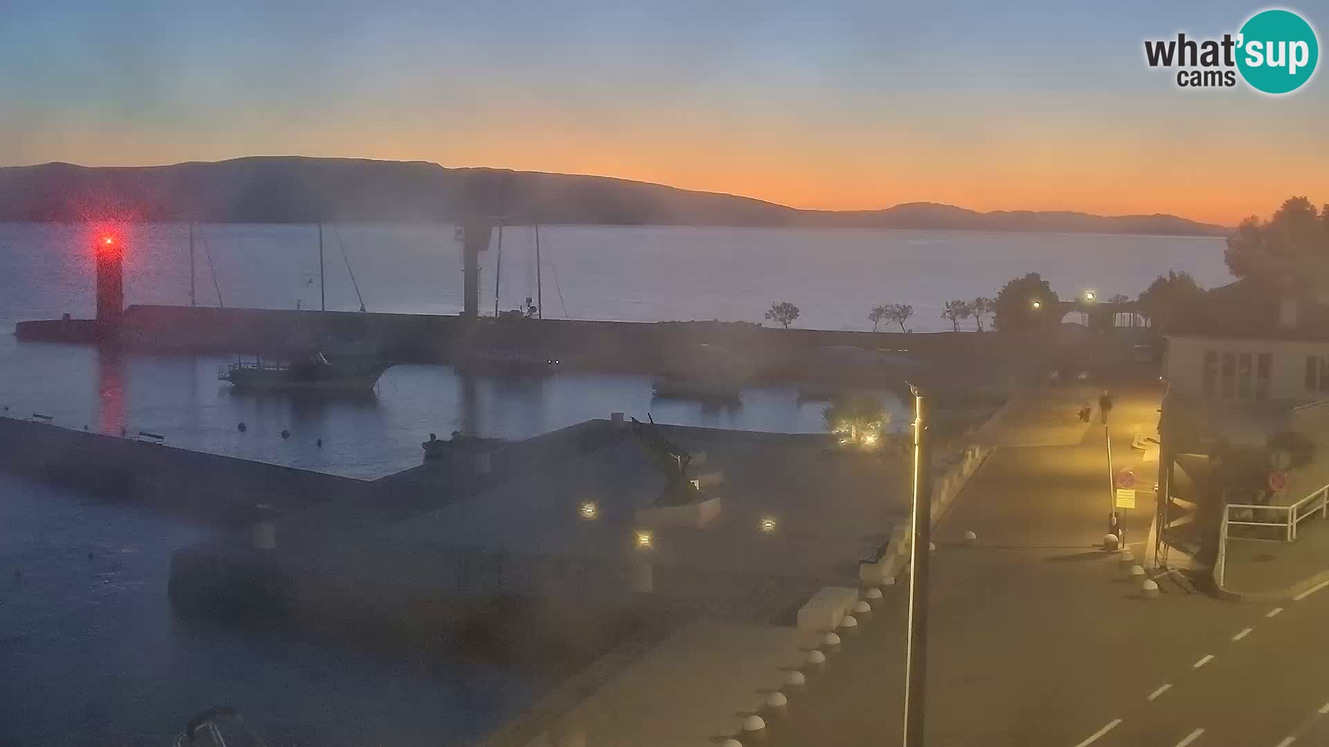 Senj camera en vivo – Vista panorámica de Senj riva