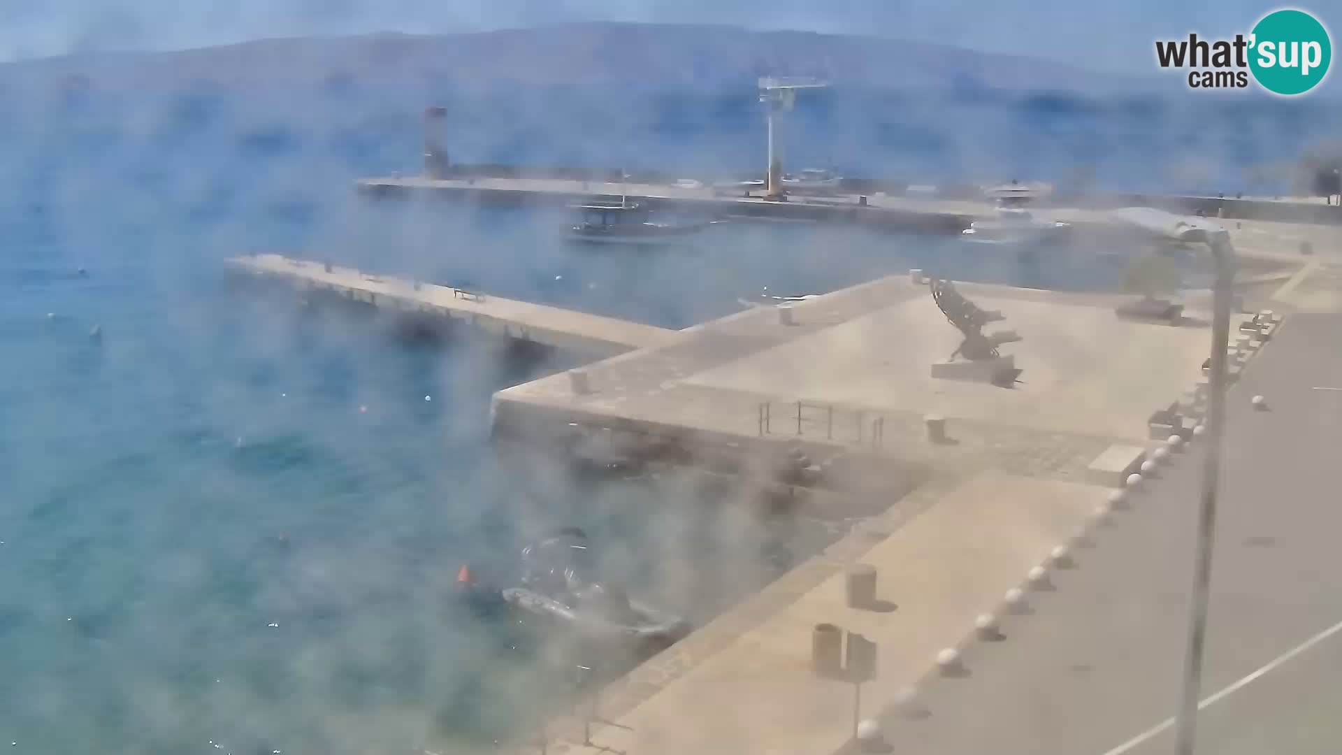 Senj camera en vivo – Vista panorámica de Senj riva