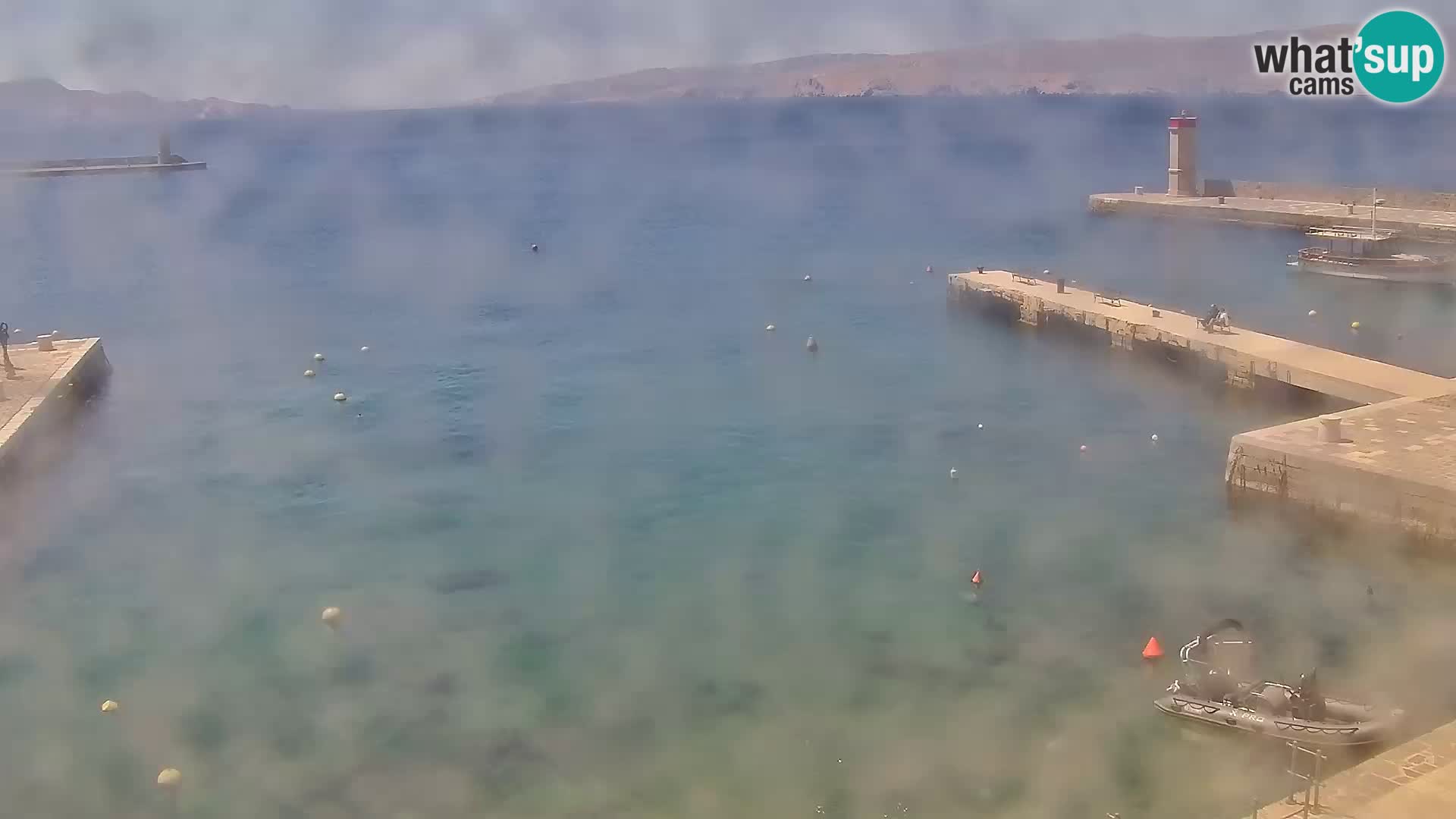 Livecam Senj – Vue panoramique de Senj riva