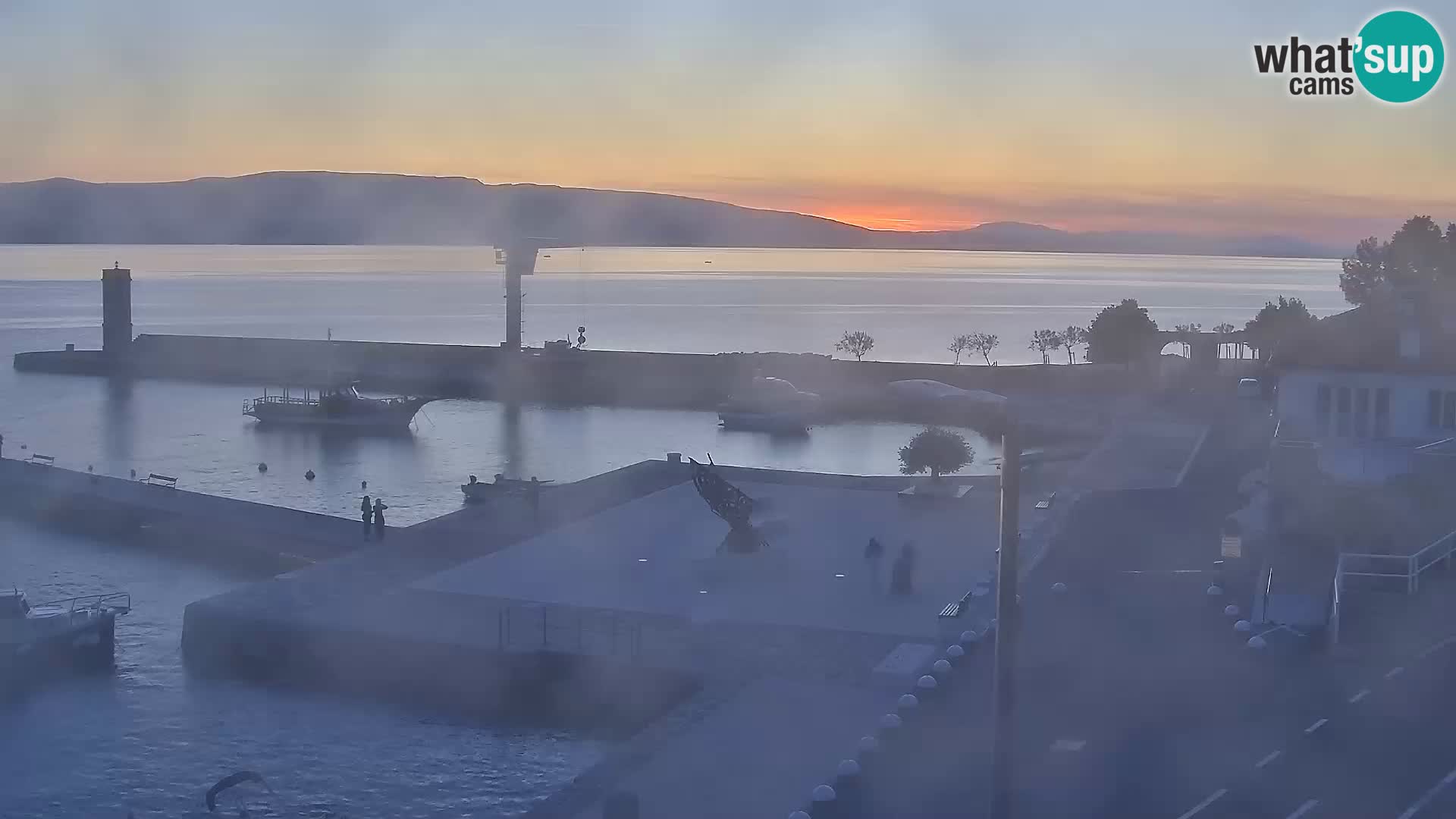 Kamera u živo Senj – Panoramski pogled na senjsku rivu