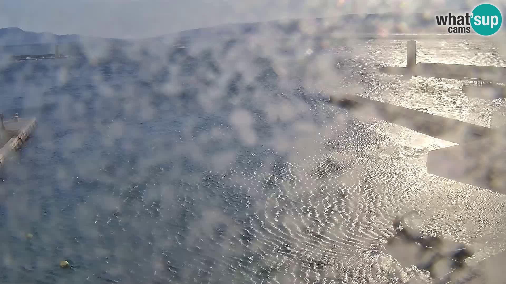 Livecam Senj – Vue panoramique de Senj riva