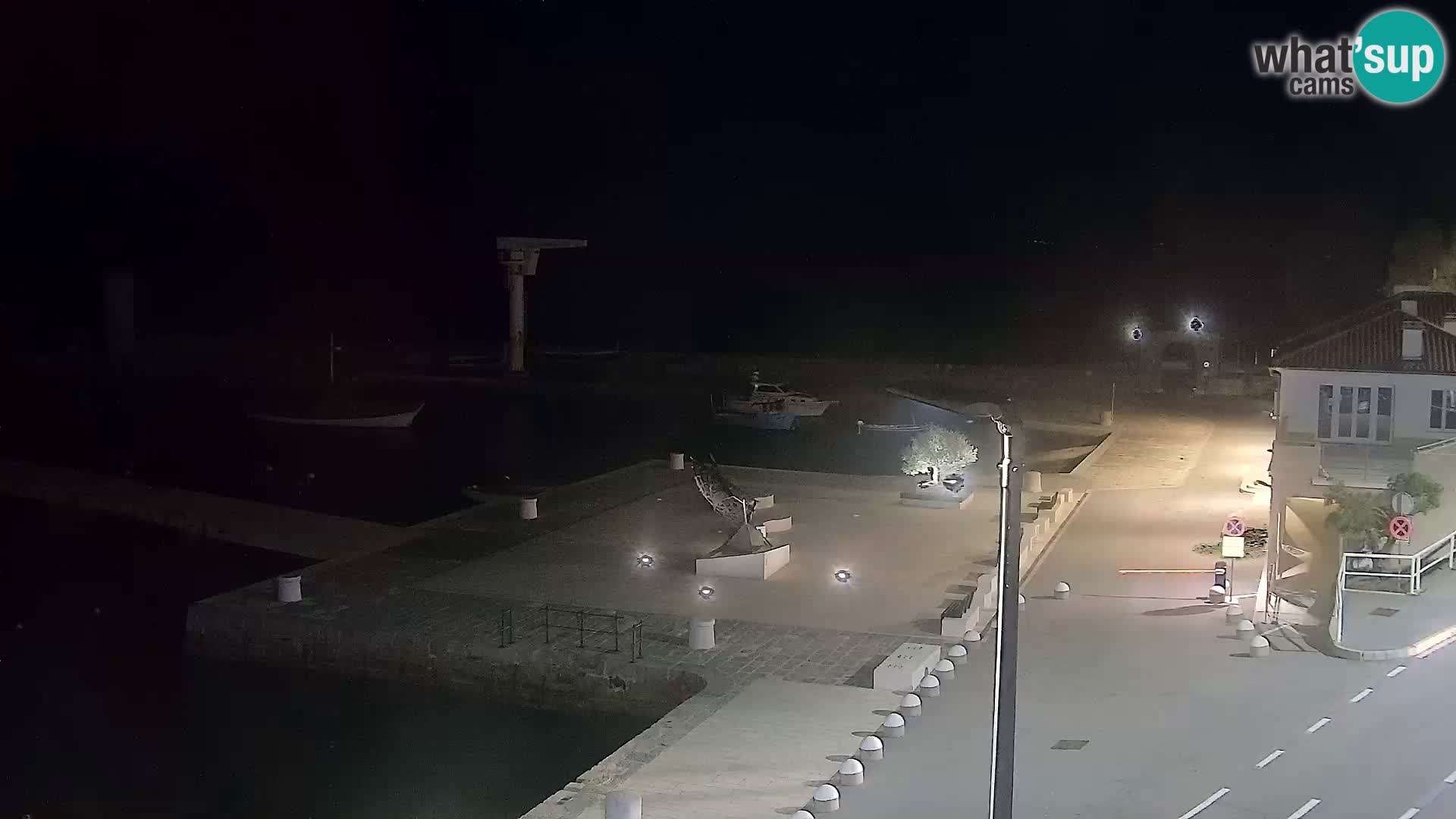 Livecam Senj – Vue panoramique de Senj riva