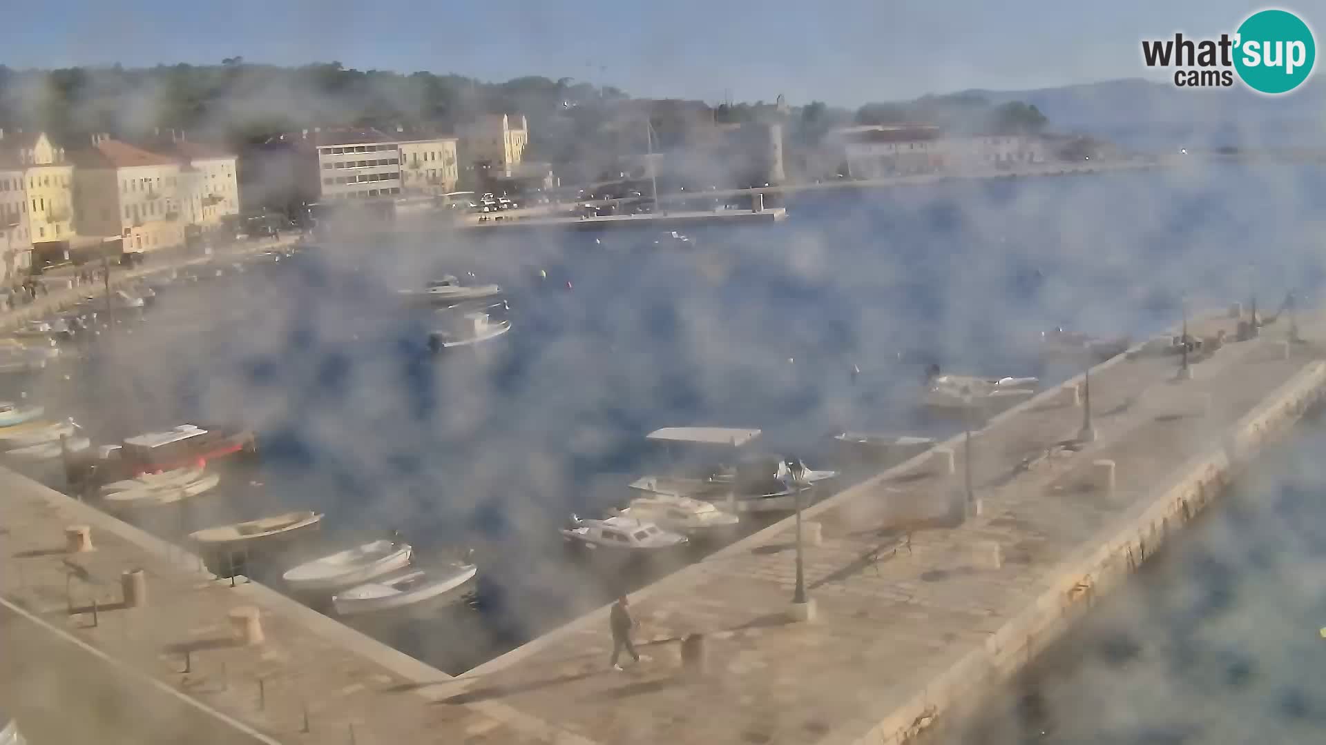 Kamera u živo Senj – Panoramski pogled na senjsku rivu