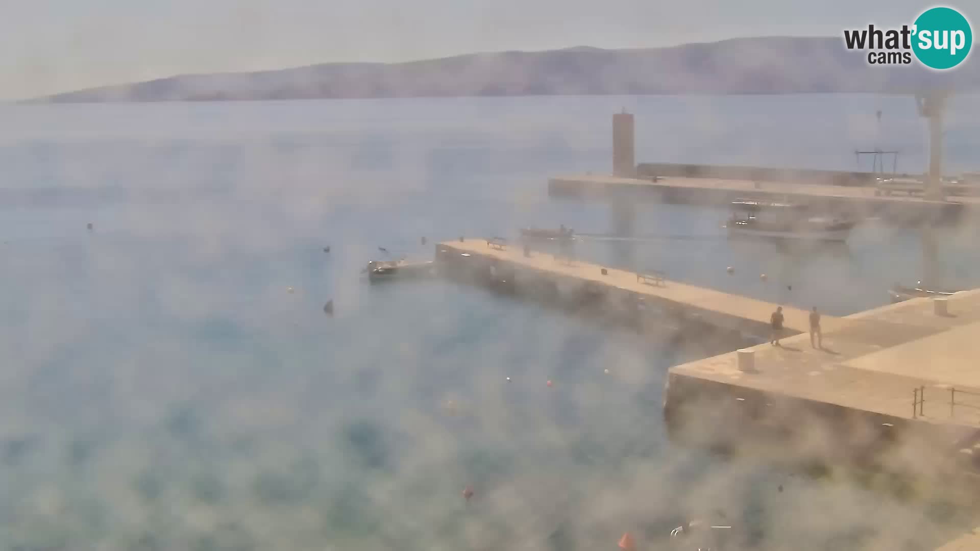 Livecam Senj – Vue panoramique de Senj riva