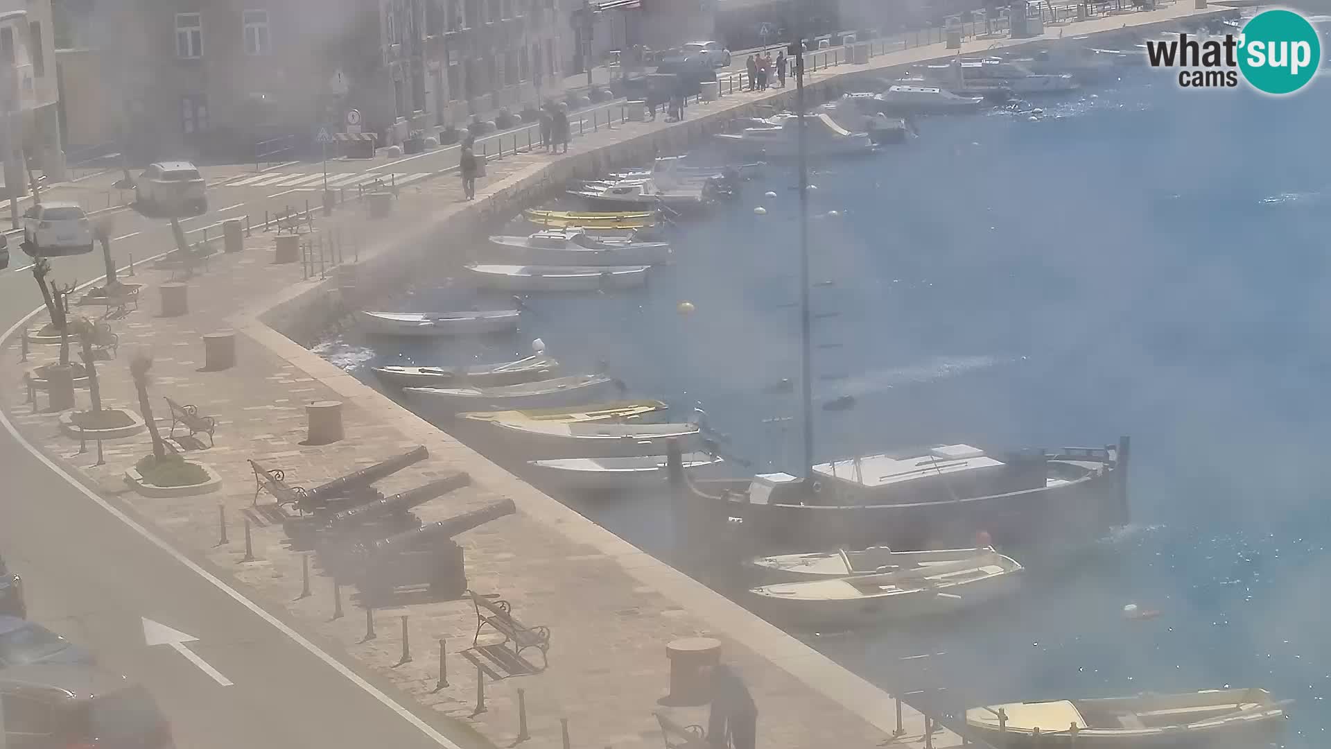 Senj camera en vivo – Vista panorámica de Senj riva