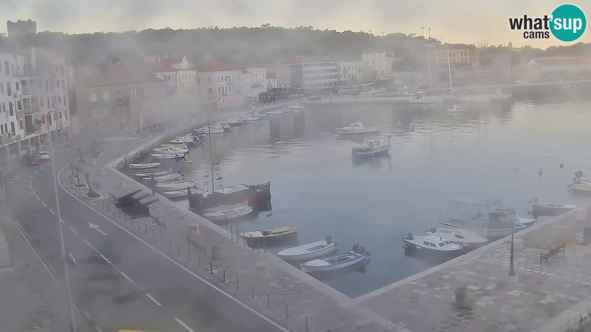 Webcam Senj – Panoramablick auf die Riva Senj