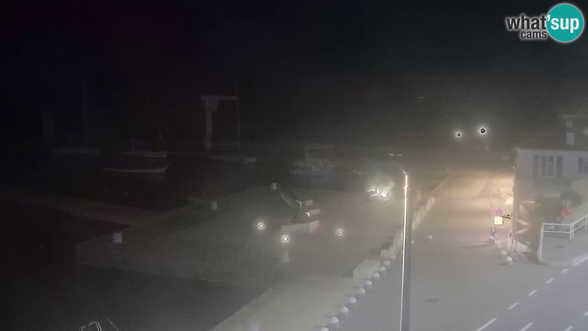 Livecam Senj – Vue panoramique de Senj riva