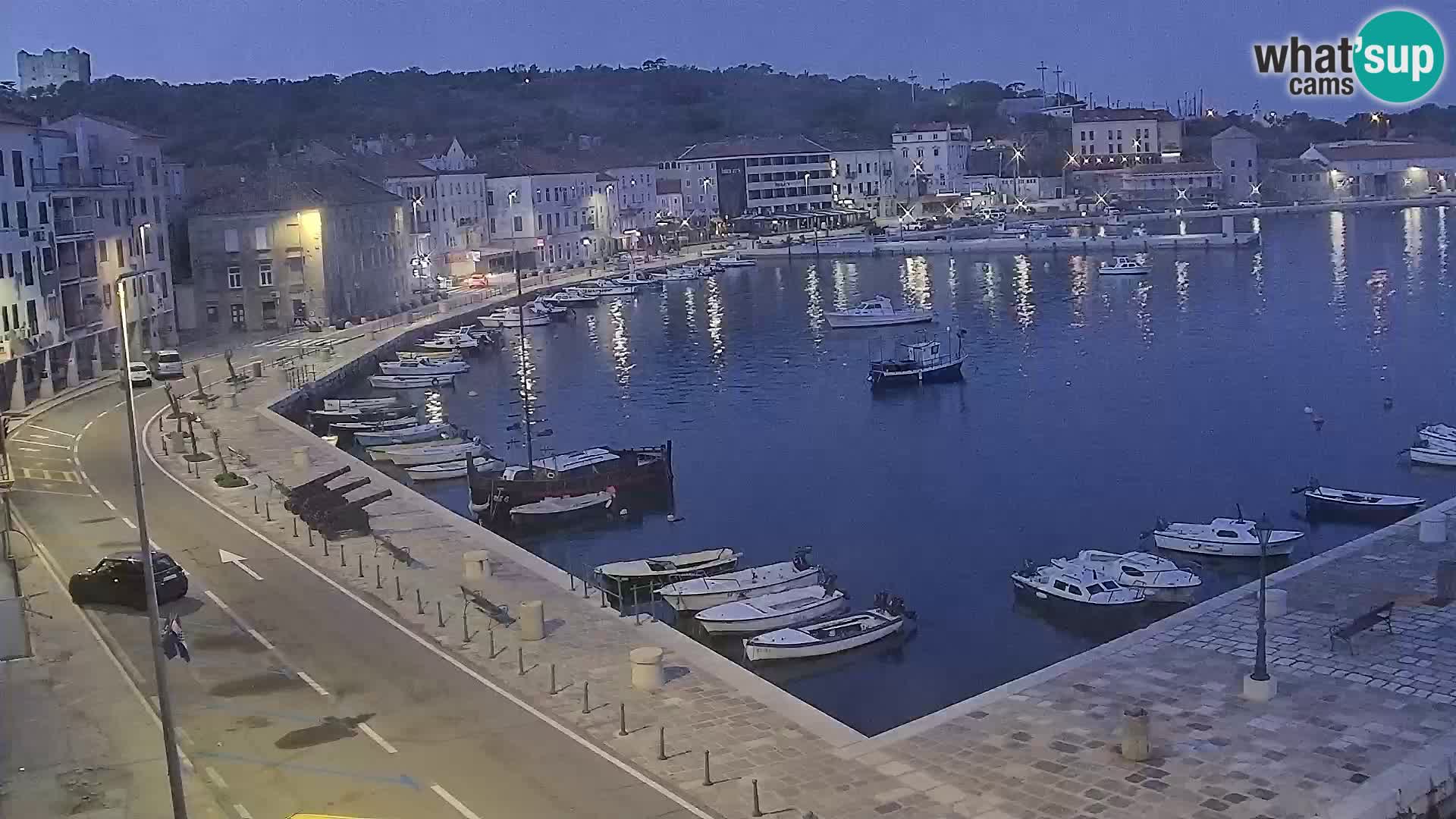 Livecam Senj – Vue panoramique de Senj riva