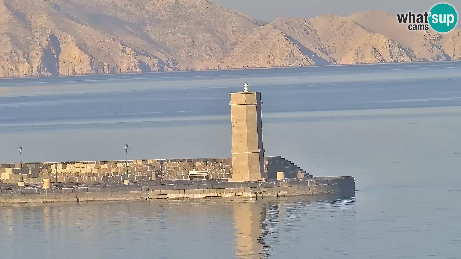 Kamera u živo Senj – Panoramski pogled na senjsku rivu