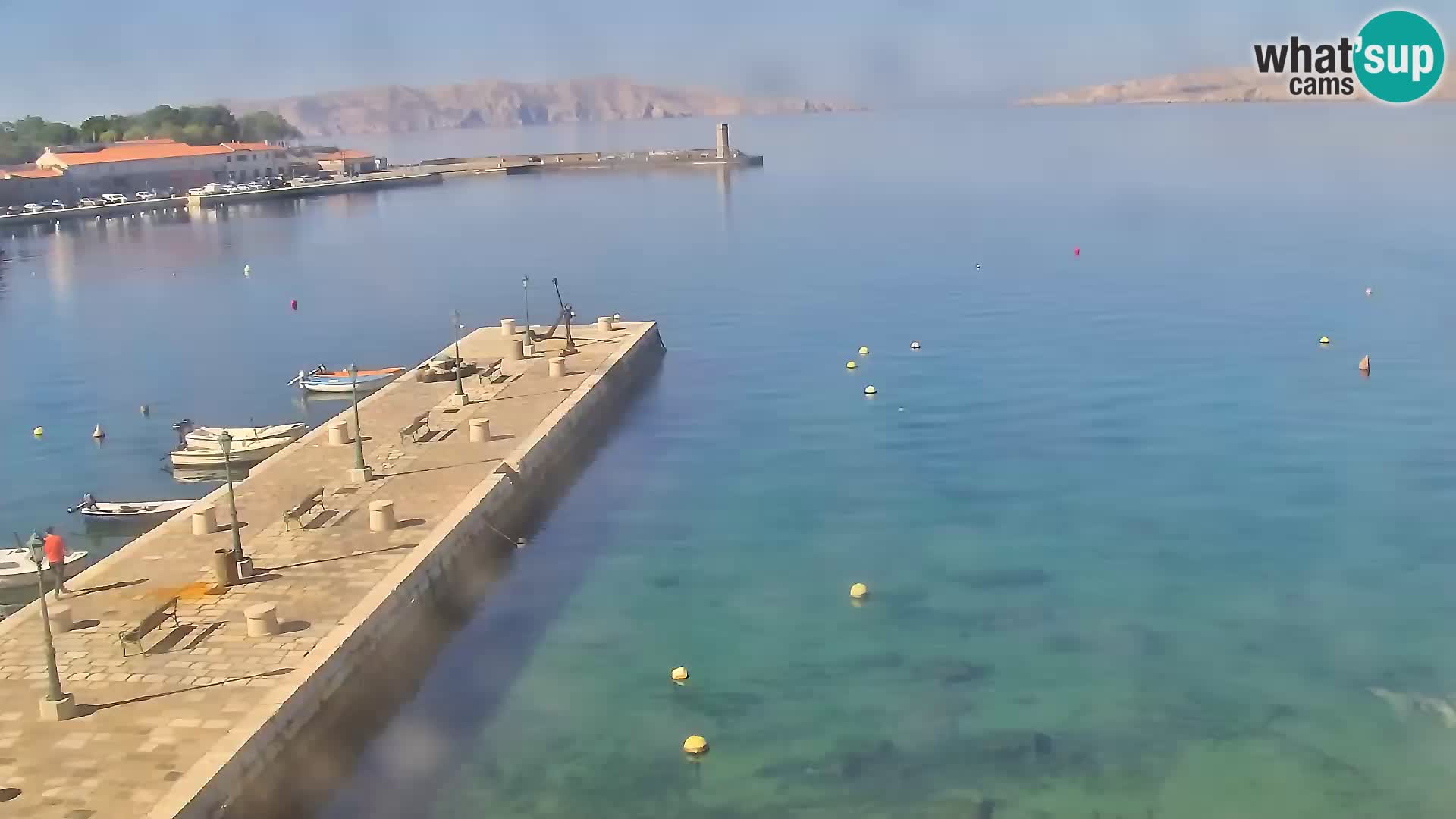 Kamera u živo Senj – Panoramski pogled na senjsku rivu