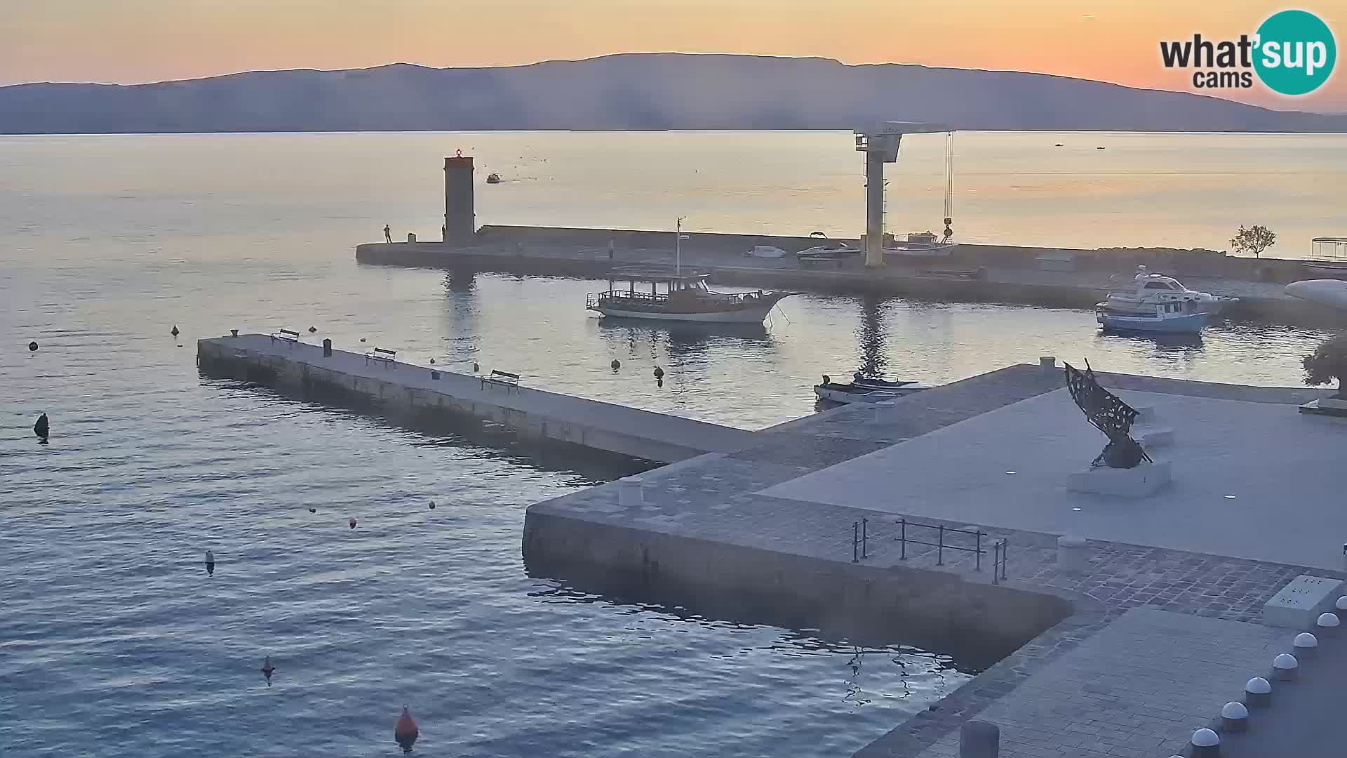 Senj camera en vivo – Vista panorámica de Senj riva
