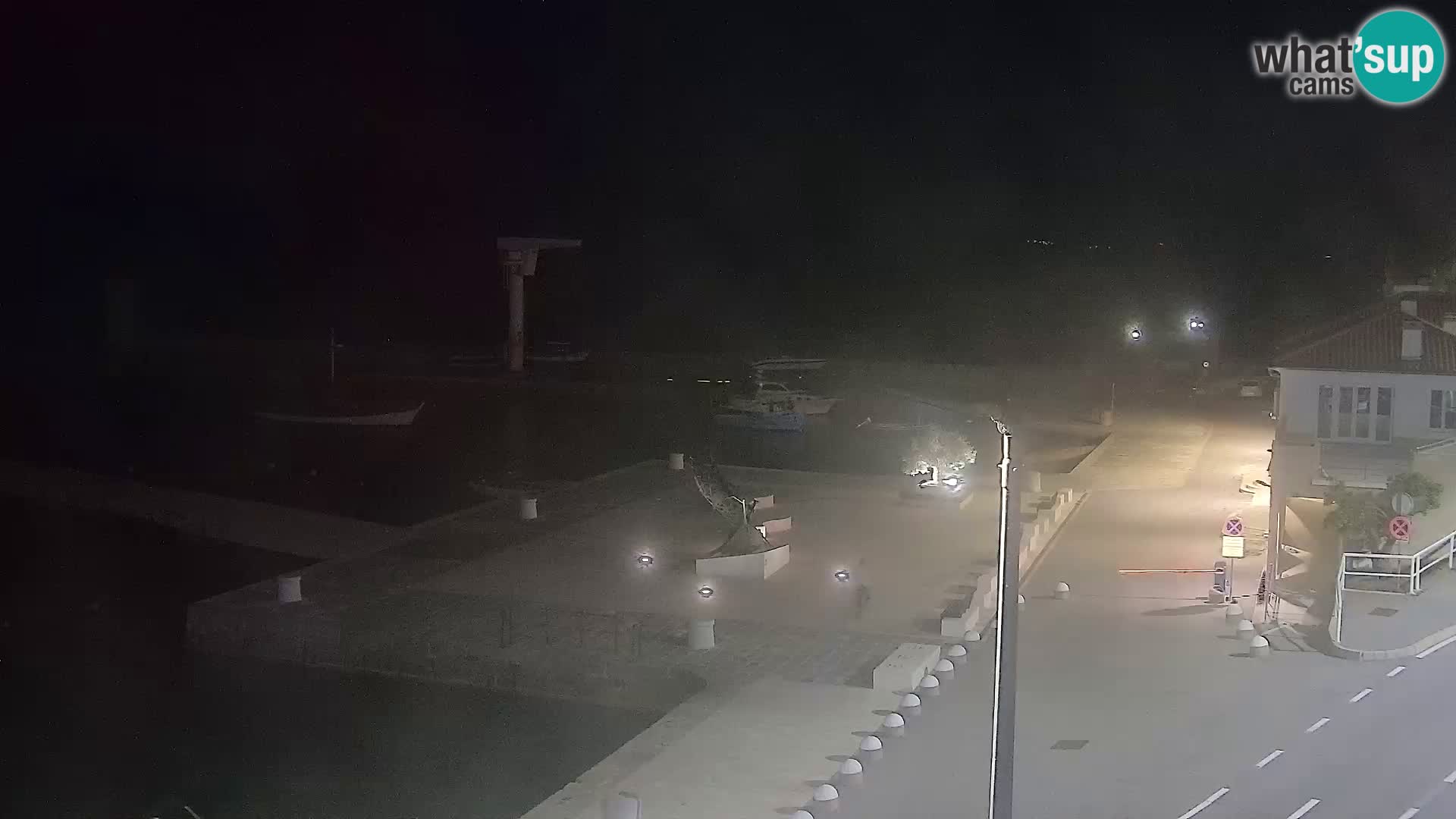 Webcam Senj – Panoramablick auf die Riva Senj