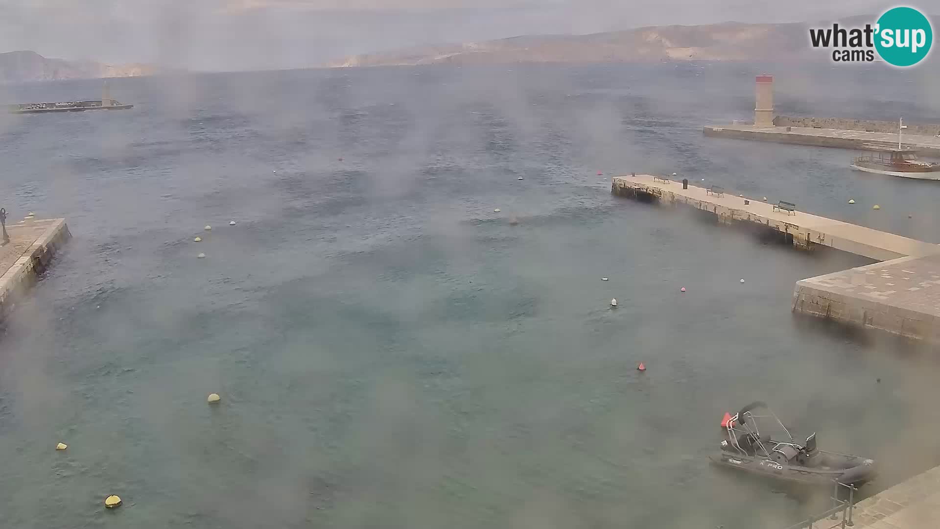 Webcam Senj – Panoramablick auf die Riva Senj