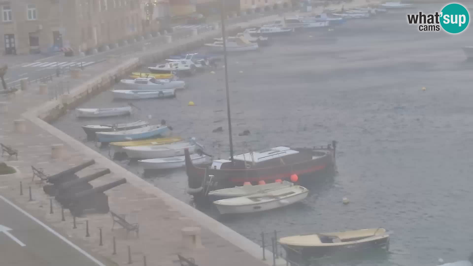 Webcam Senj – Panoramablick auf die Riva Senj