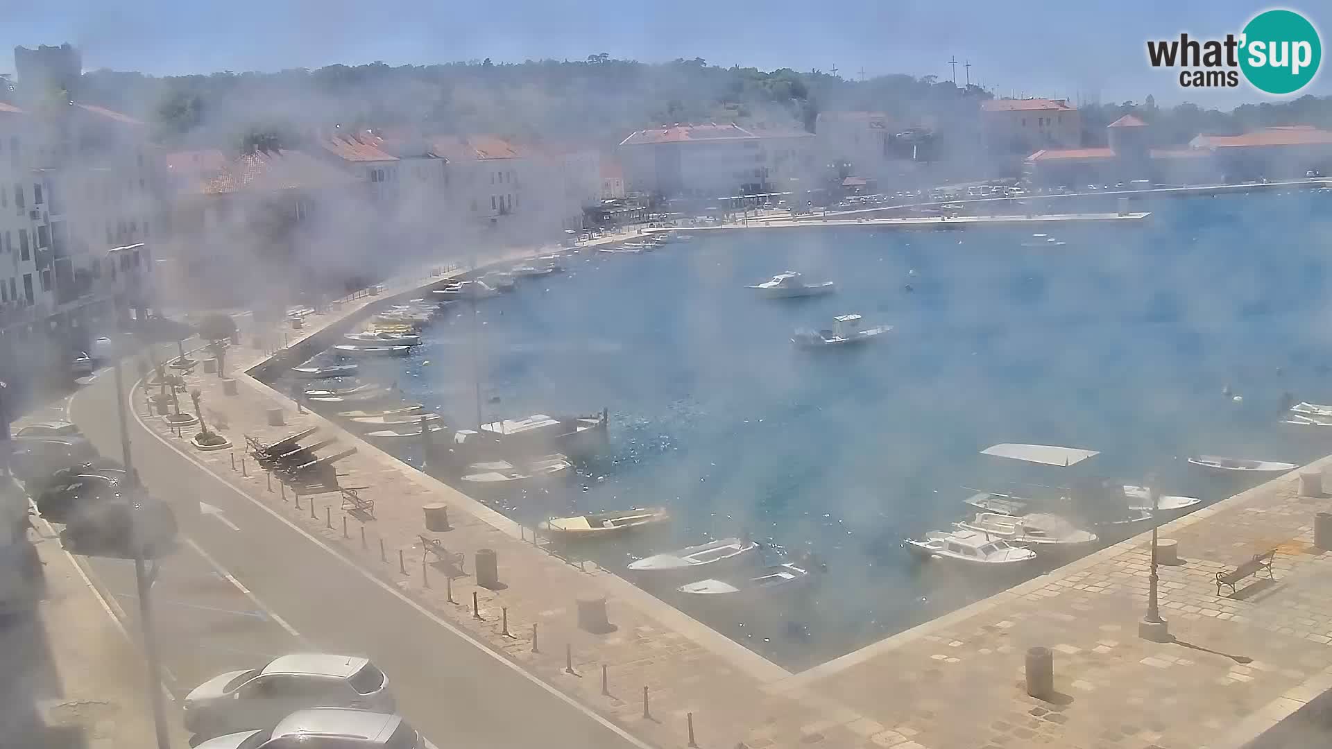 Livecam Senj – Vue panoramique de Senj riva