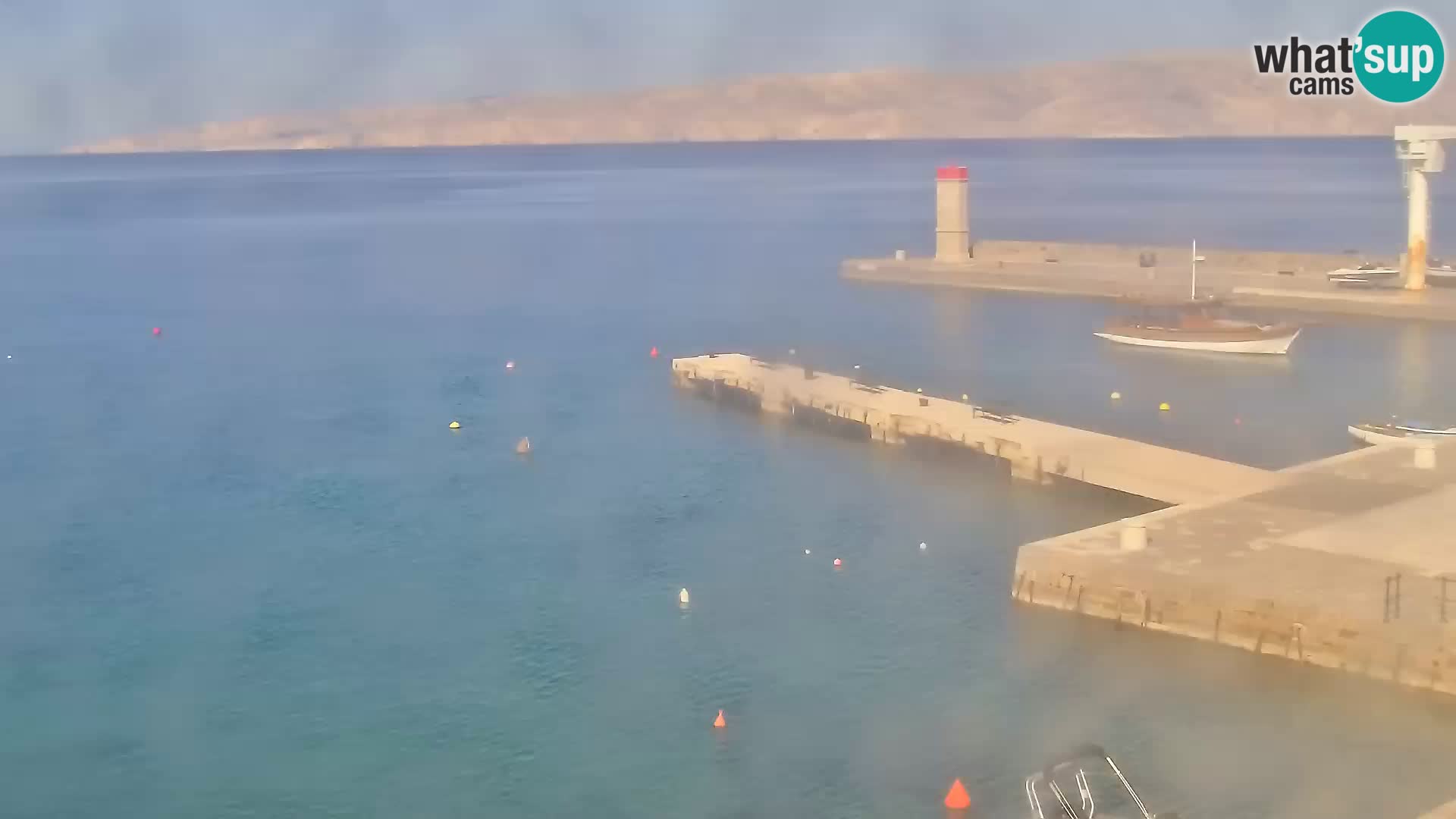 Webcam Senj – Panoramablick auf die Riva Senj