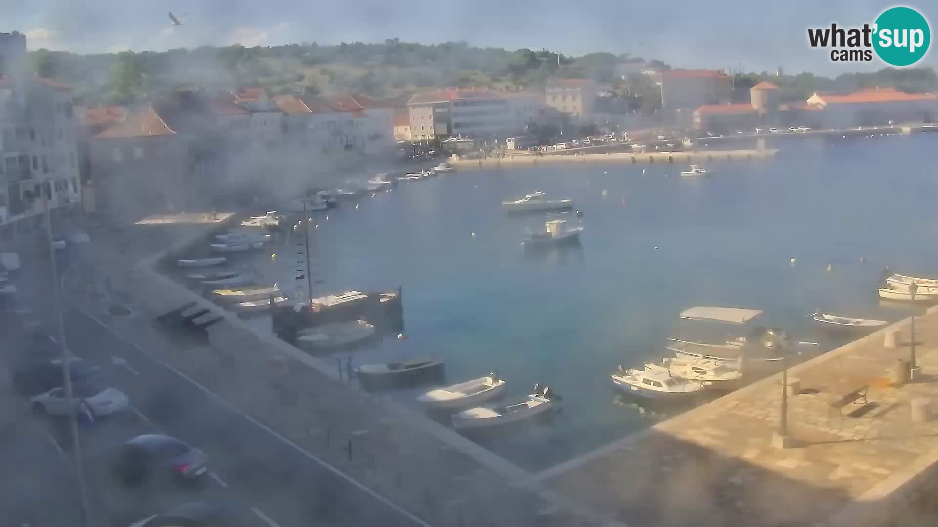 Webcam Senj – Panoramablick auf die Riva Senj