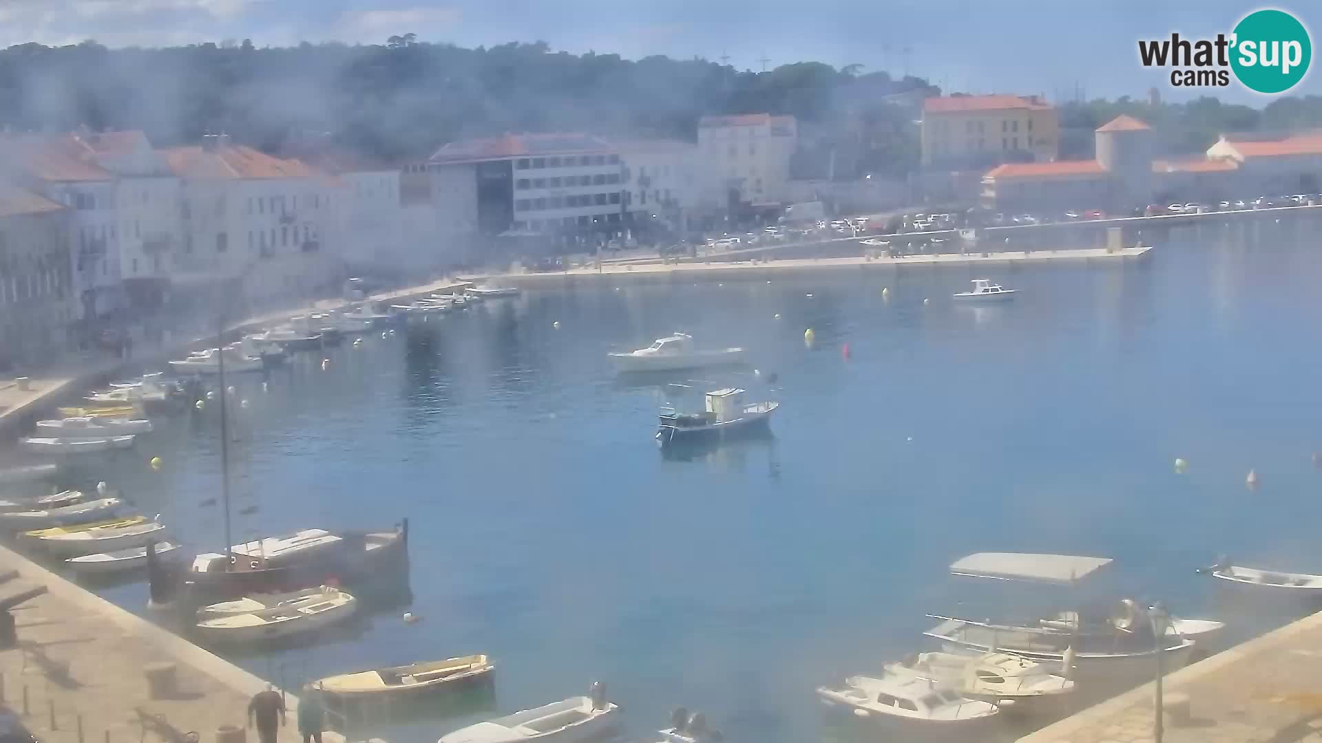 Livecam Senj – Vue panoramique de Senj riva